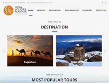 Tablet Screenshot of indiaholidayplanner.com
